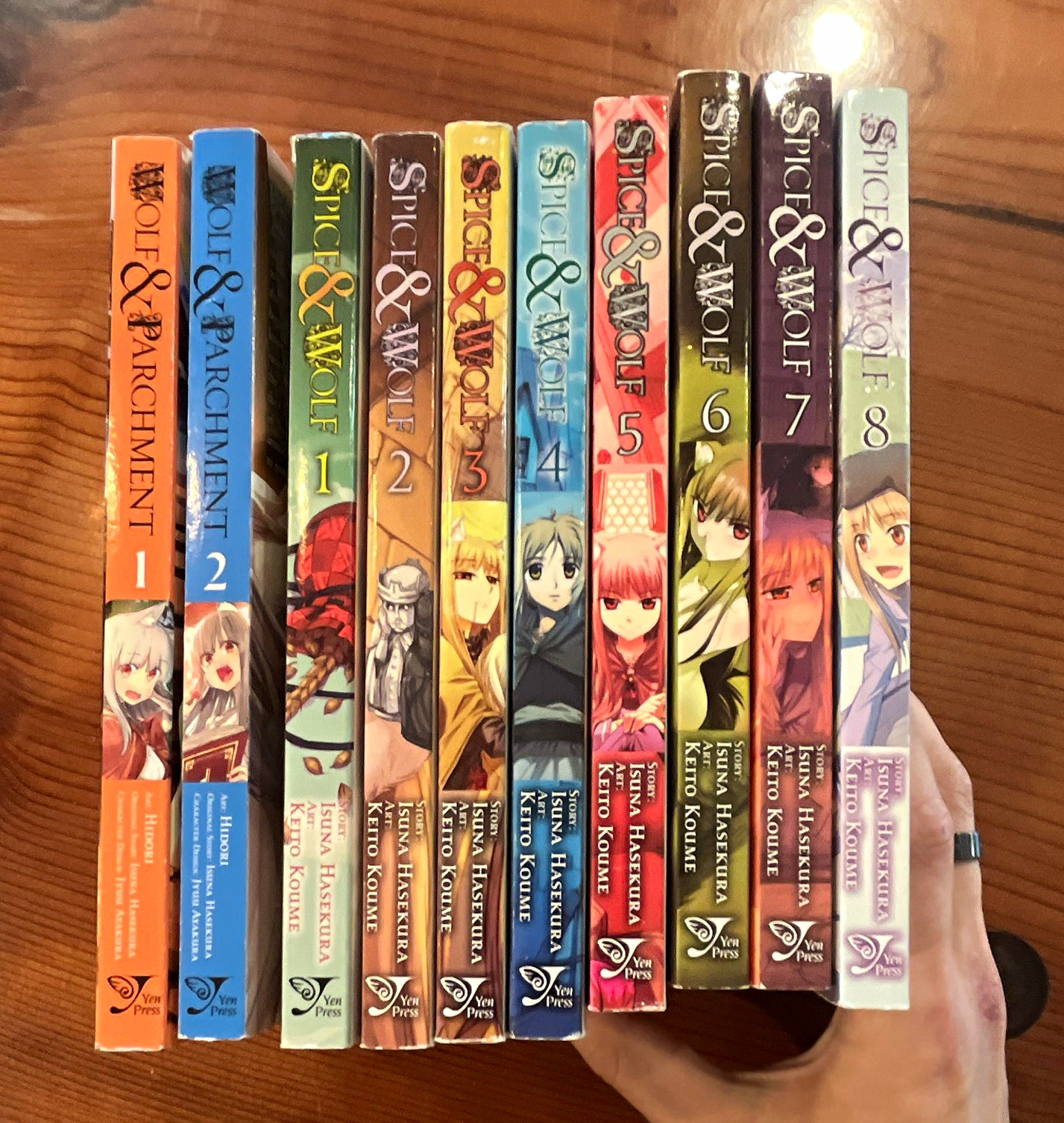 Lotto manga Spice & Wolf vol 1-8 + lupo e pergamena vol 1-2 inglese TPB