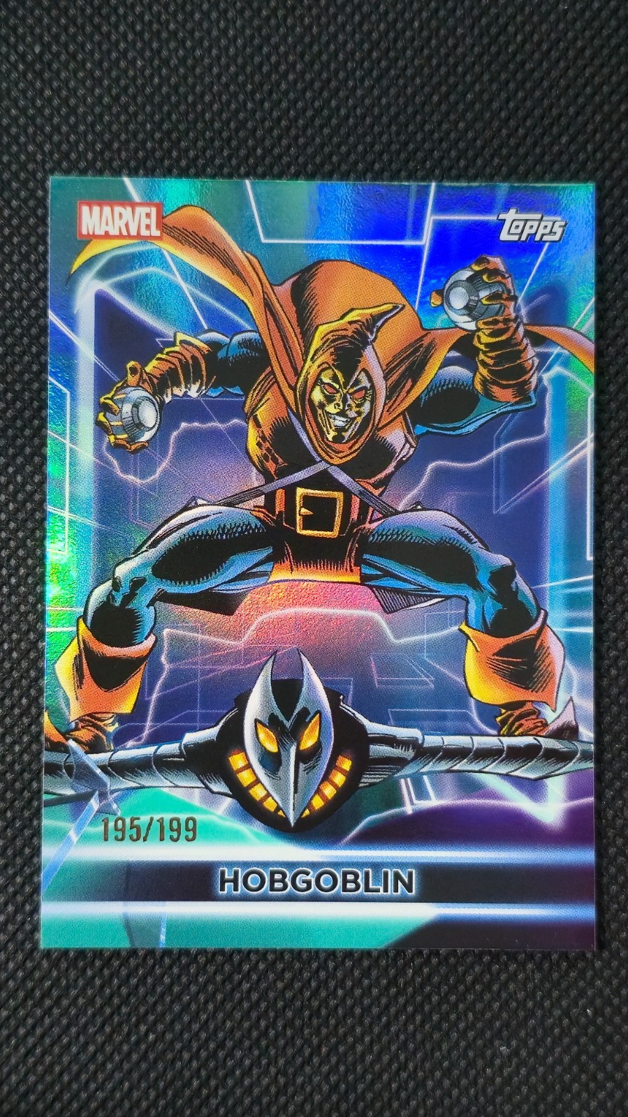 2026 Topps Neon Marvel Hobgoblin #121 Aqua Foil Parallel /199 Serial Mint UK