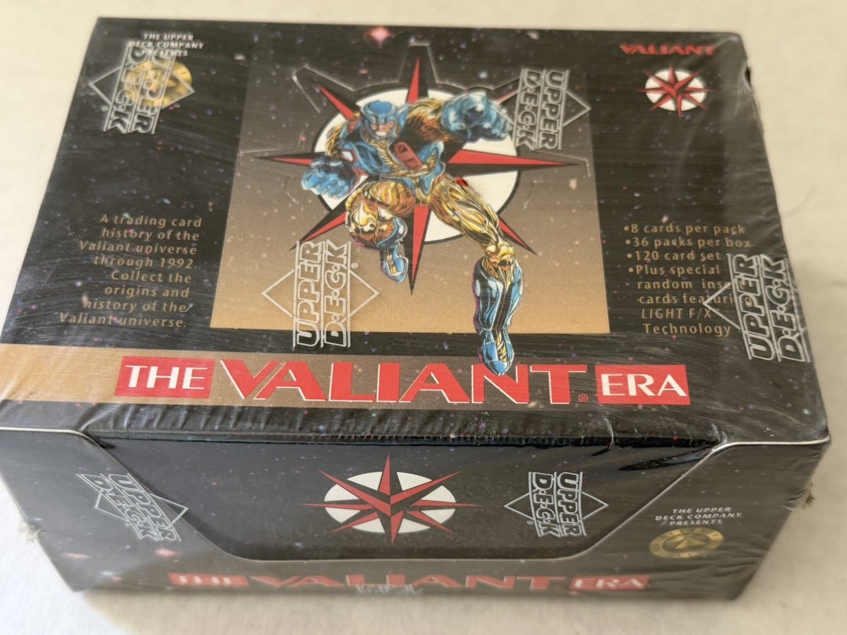 The VALIANT ERA Trading Card Box 1993 MARCHIO MAZZO SUPERIORE sigillato in fabbrica Bloodshot