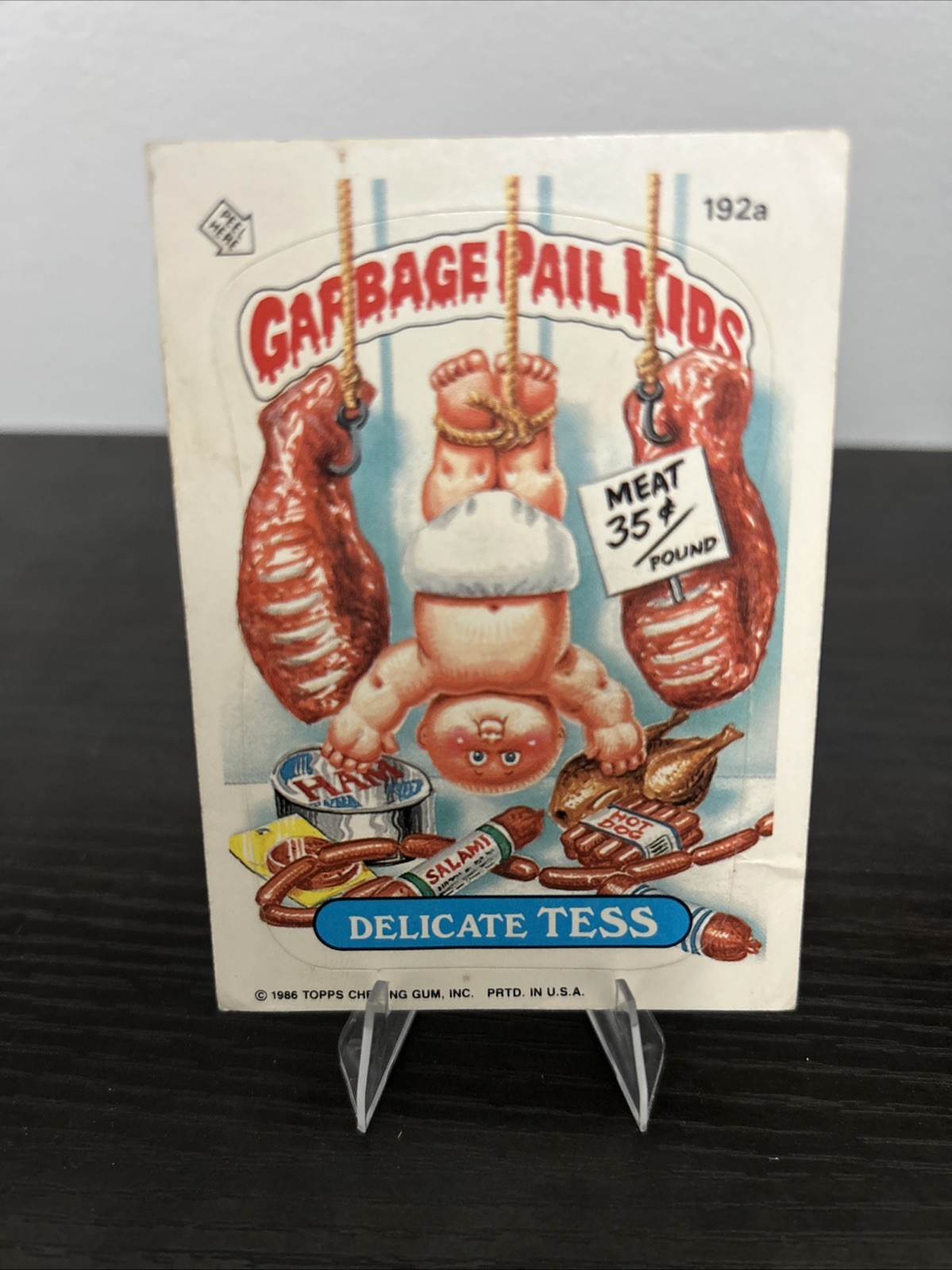 Topps Garbage Pail Kids Delicate Tess 1986 #192a 5a serie