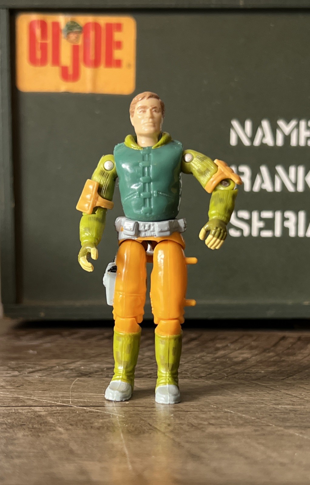 Hasbro GI JOE 1990 - Cap. Grid-Iron: Modellino da combattimento mano a mano
