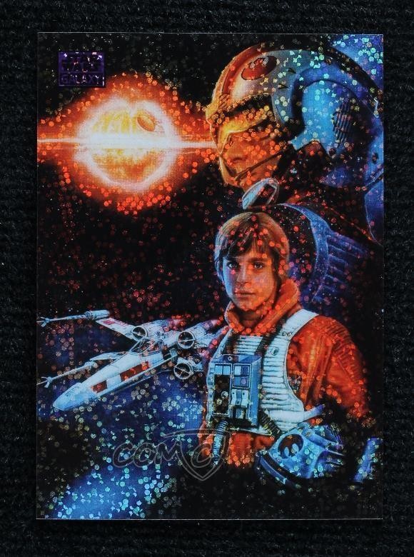2026 Topps Chrome Star Wars Galaxy viola rifrattore a macchie 7/125 #44 17zx