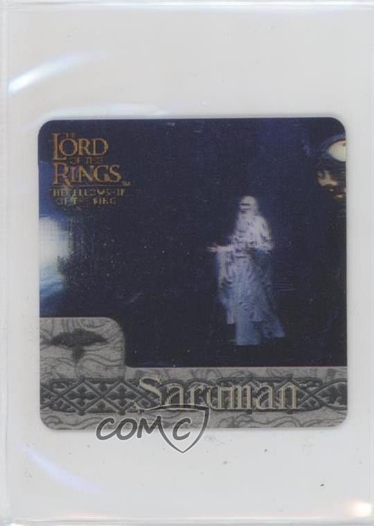 2002 Artbox Il Signore degli Anelli: Anello della Compagnia Azione Flipz Saruman #29 d8k