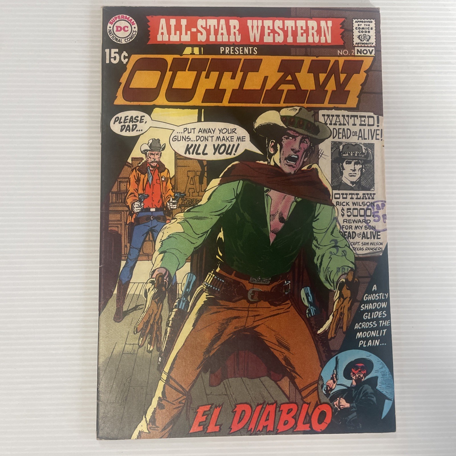 All-Star Western Presents Outlaw #2 1970 FN 1st Appearance of El Diablo Pence St