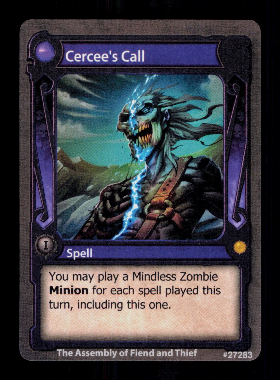 Cercee's Call Brown Solforge Fusion Spell Trading Card TC