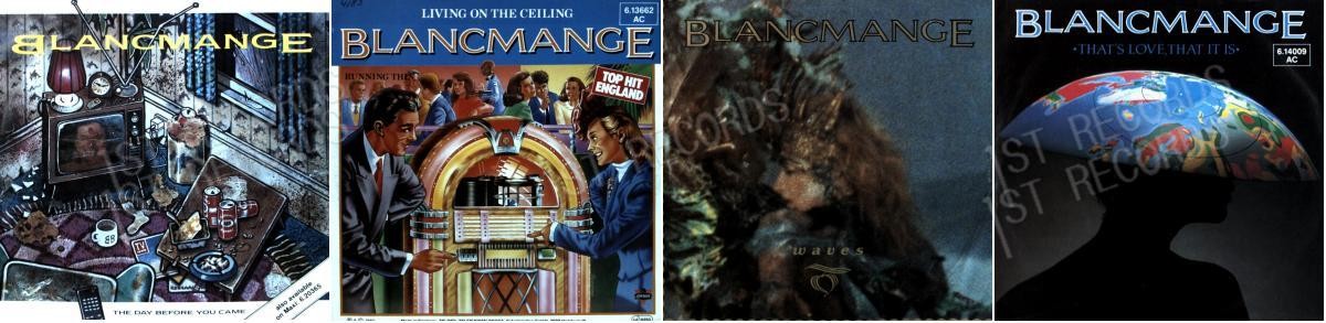 4 x Blancmange Vinyl Single 7" Sammlung VG/VG+ .