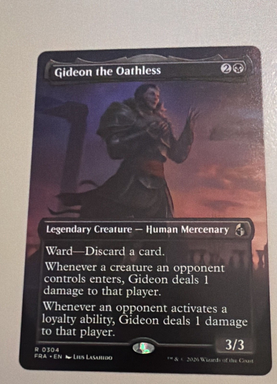 Gideon the Oathless (Borderless) Reality Fracture Regular