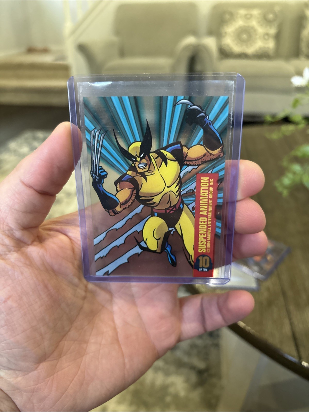 Fleer 1995 Marvel Universe Serie V Animazione Sospesa Inserto Wolverine #10