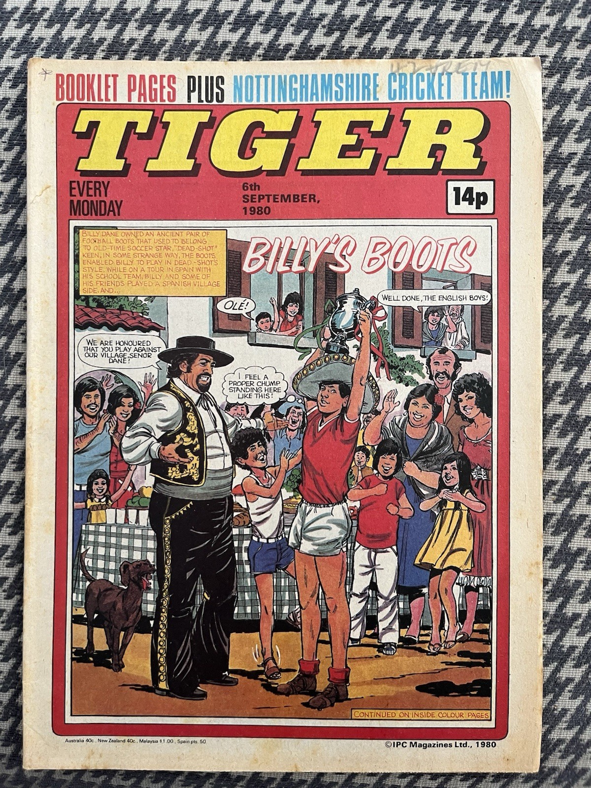 Tiger Comic 6th September 1980 FN/VF