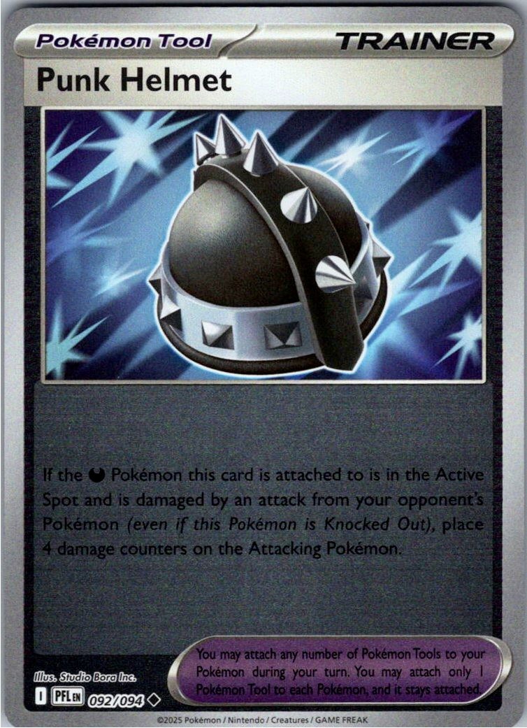 Punk Helmet Reverse Holofoil 092/094 Phantasmal Flames NM
