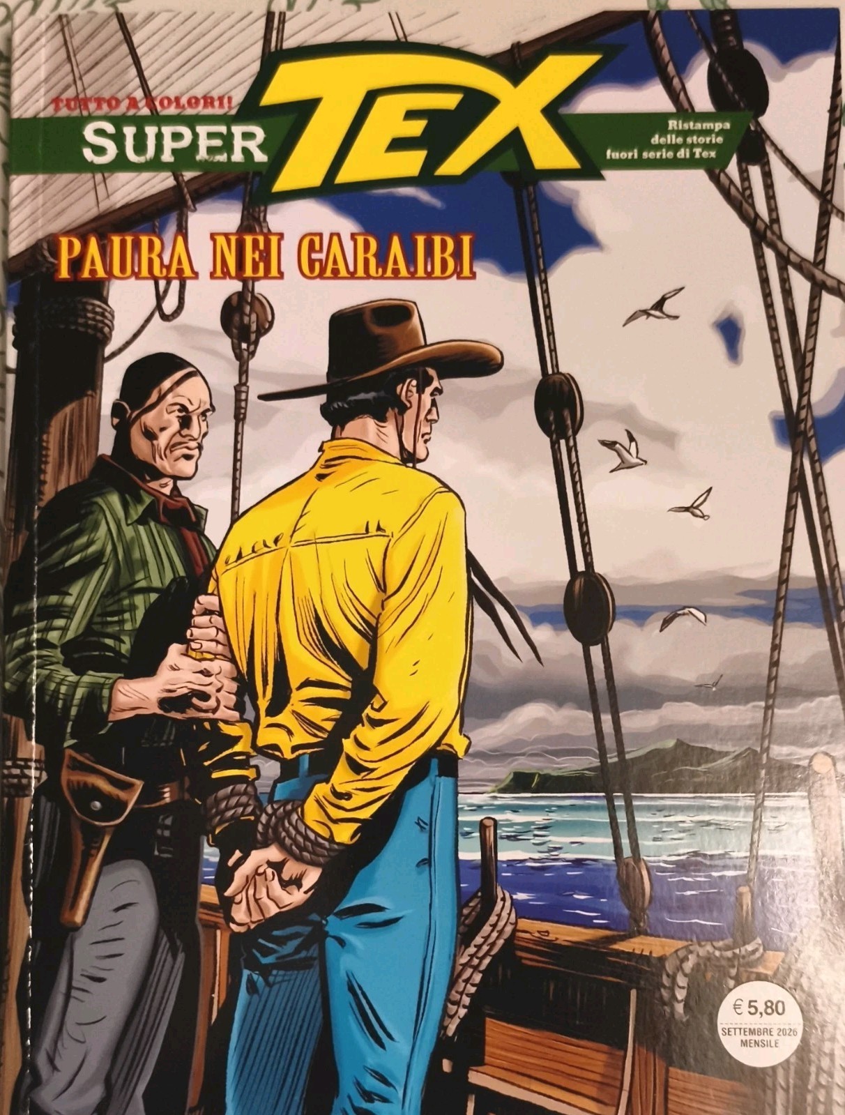 SUPER TEX nr. 59  "Paura nei Caraibi" - settembre 2026 TUTTO COLORE