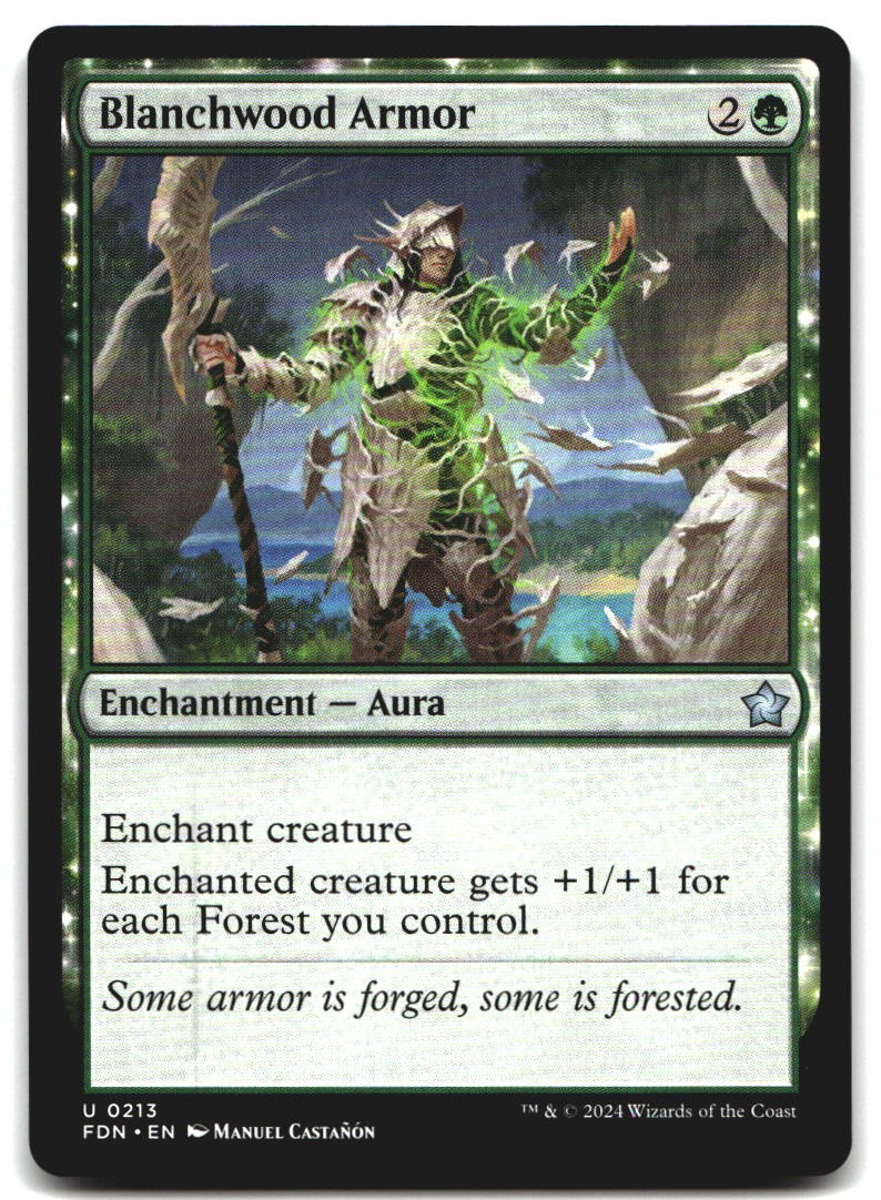 Blanchwood Armor 213 Foundations U quasi nuovo Magic: The Gathering