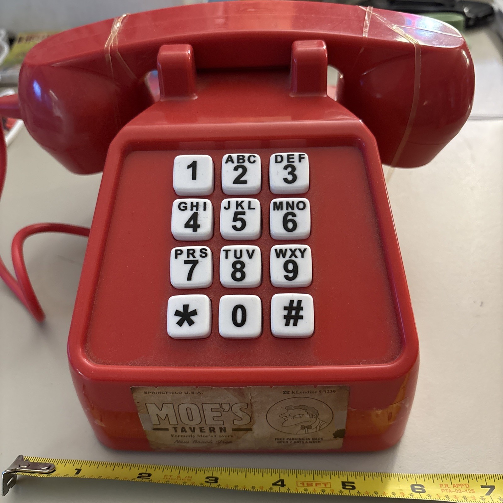 Telefono scherzo alla taverna dei Simpson Moe. Testato E Funzionante Ottimo!