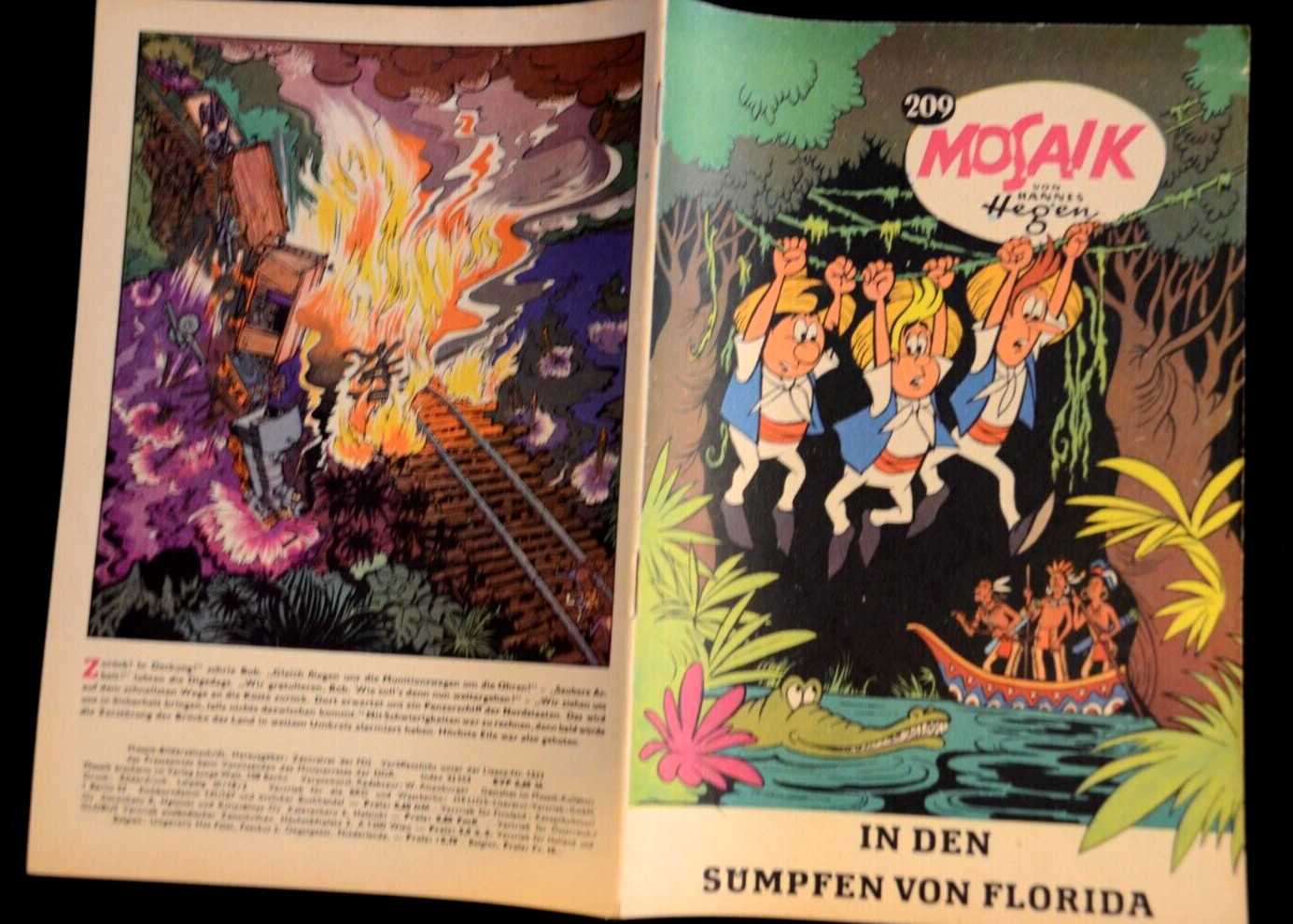 Originale MOSAIK Hannes Hegen Nr. 209 Nei Pantani Di Florida DDR