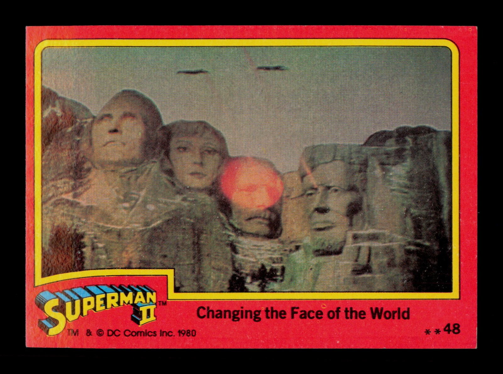 Changing The Face Of The World 48 Superman II 1980 Trading Card TCG