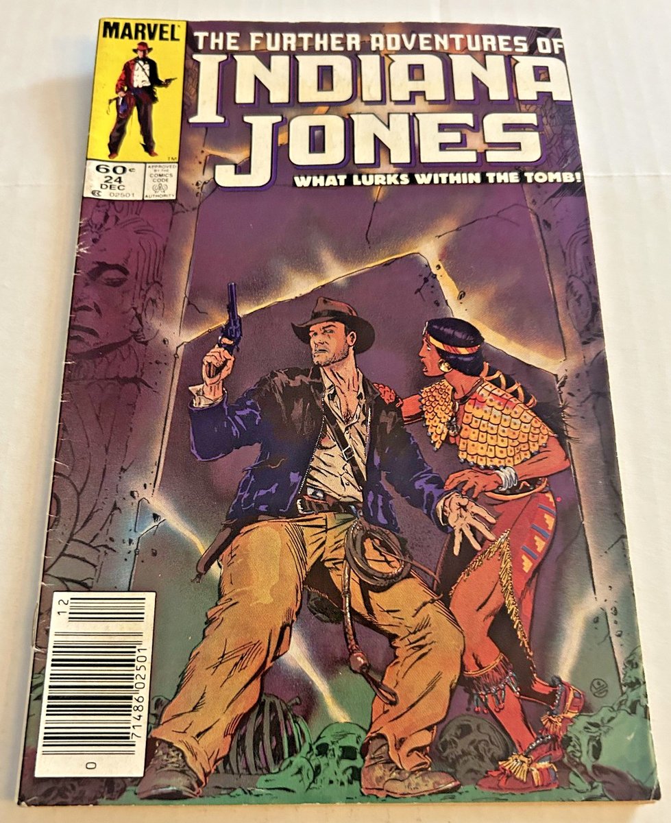 Ulteriori avventure di Indiana Jones #24 variante da edicola Marvel Mike Golden