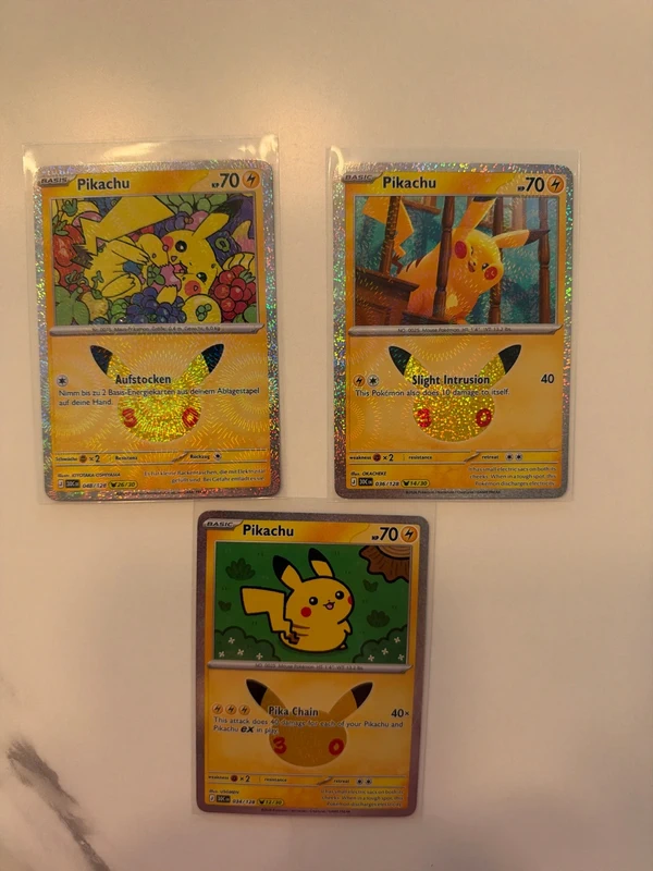 Pikachu 30 Jahre Celebration 30C