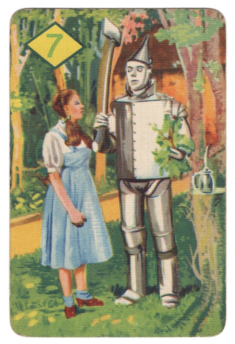 1940 THE WIZARD OF OZ 1940 Castell Brothers Card #7 Green Number in Yellow Box