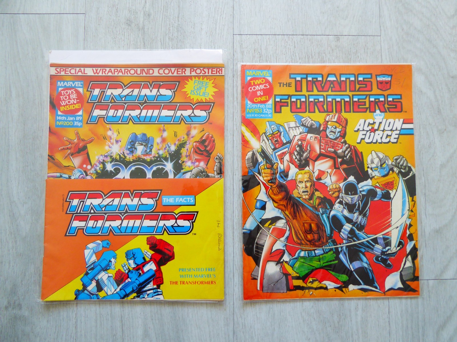 TRANSFORMERS BRITISH WEEKLY #200 MARVEL UK COMIC 1989 & ISSUE No153