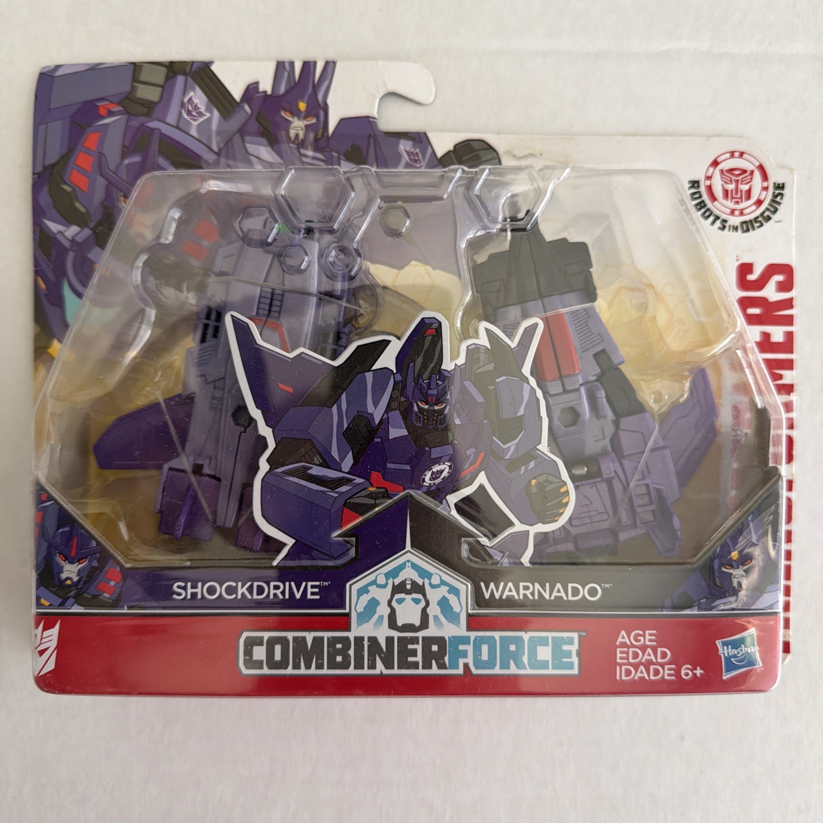 Transformers SHOCKDRIVE & WARNADO CombinerForce 2 Pack Packaging damage