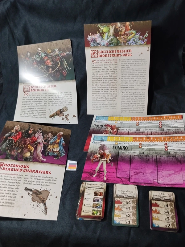 Lot de carte zombicide en Allemand
