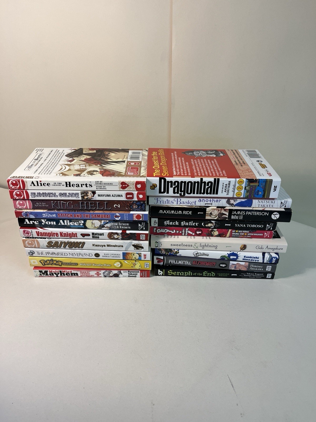 Manga Bundle 19 Volumes Mixed Series Manga Joblot English Editions