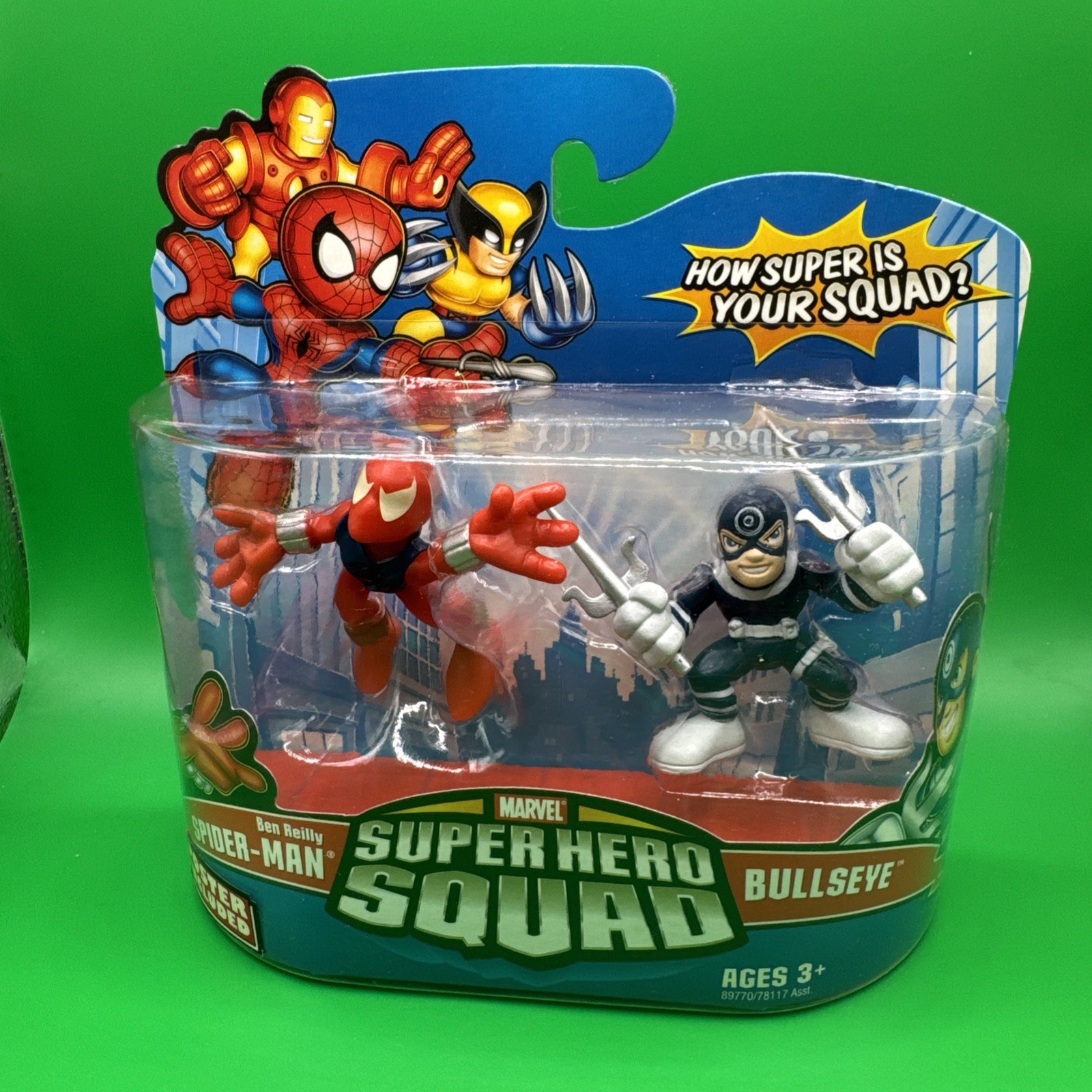 Hasbro Marvel Super Hero Squad Ben Reilly Spider-Man & Bullseye Confezione da 2