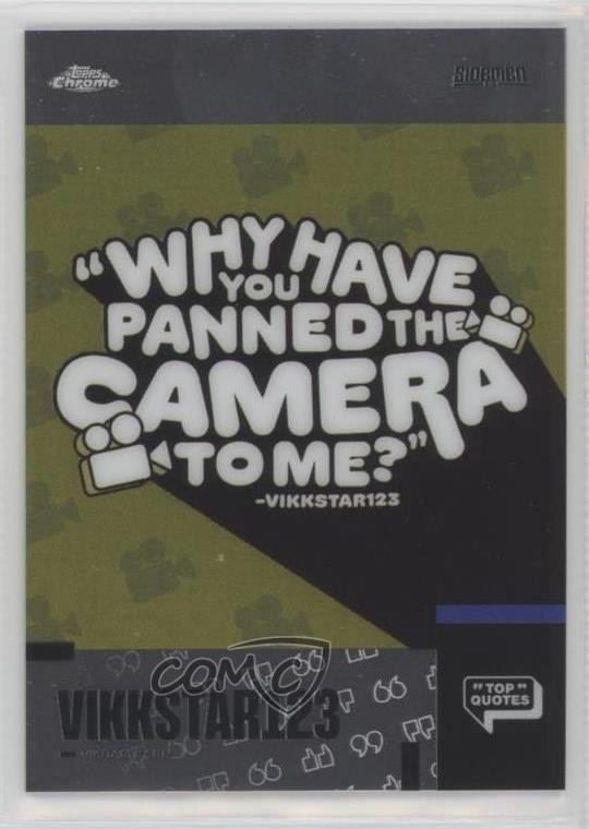 2023 Topps X Sidemen Chrome Top Quotes Vikram Singh Barn Vikkstar123 #192 2o7