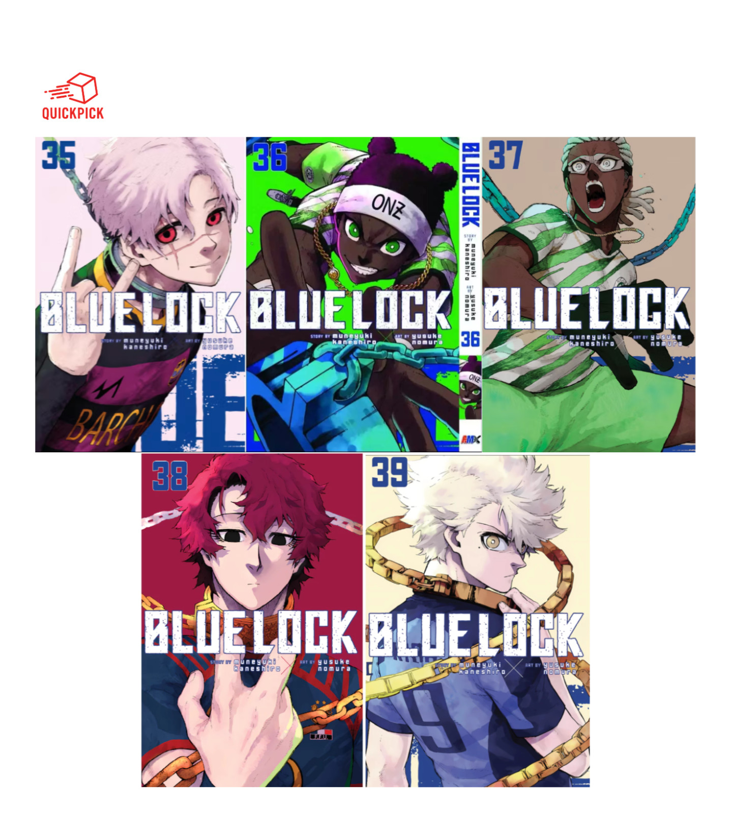Blue Lock Manga Vol. 35 36 37 38 39 NUOVO versione inglese Yusuke Nomura spedizione exp
