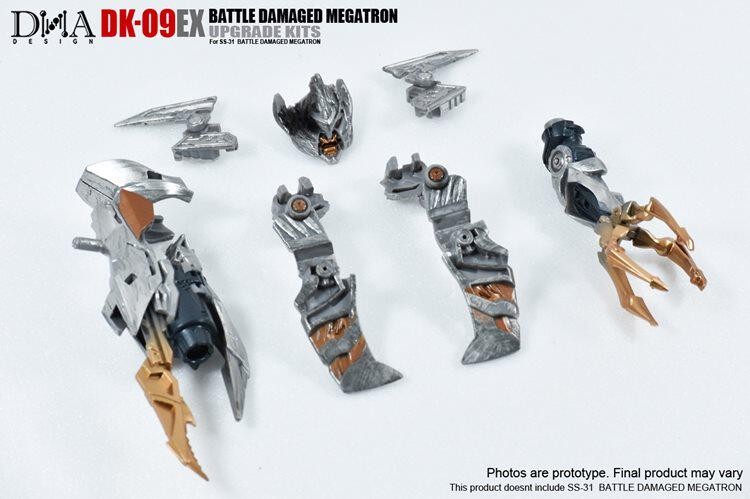 DNA Design DK-09EX Upgrade Kit for SS-31 Battle Damaged Megatron - No Figure