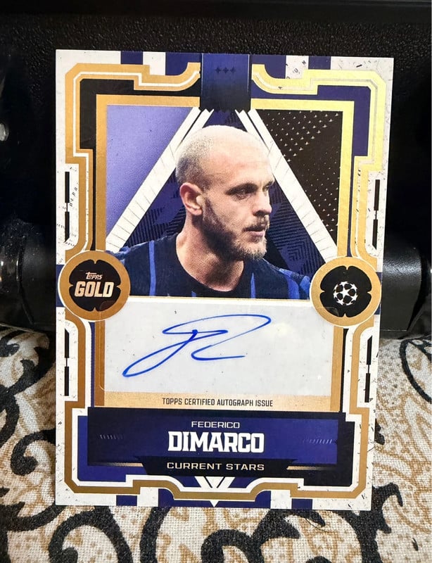 card Topps inter dimarco autograph