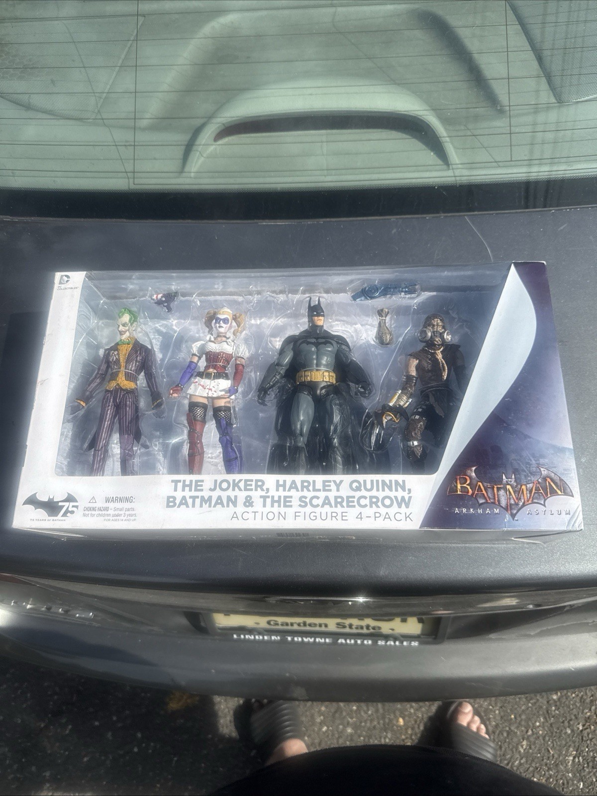 DC Batman Arkham Asylum Joker Harley Quinn Batman Scarecrow Action Figure 4 Pack
