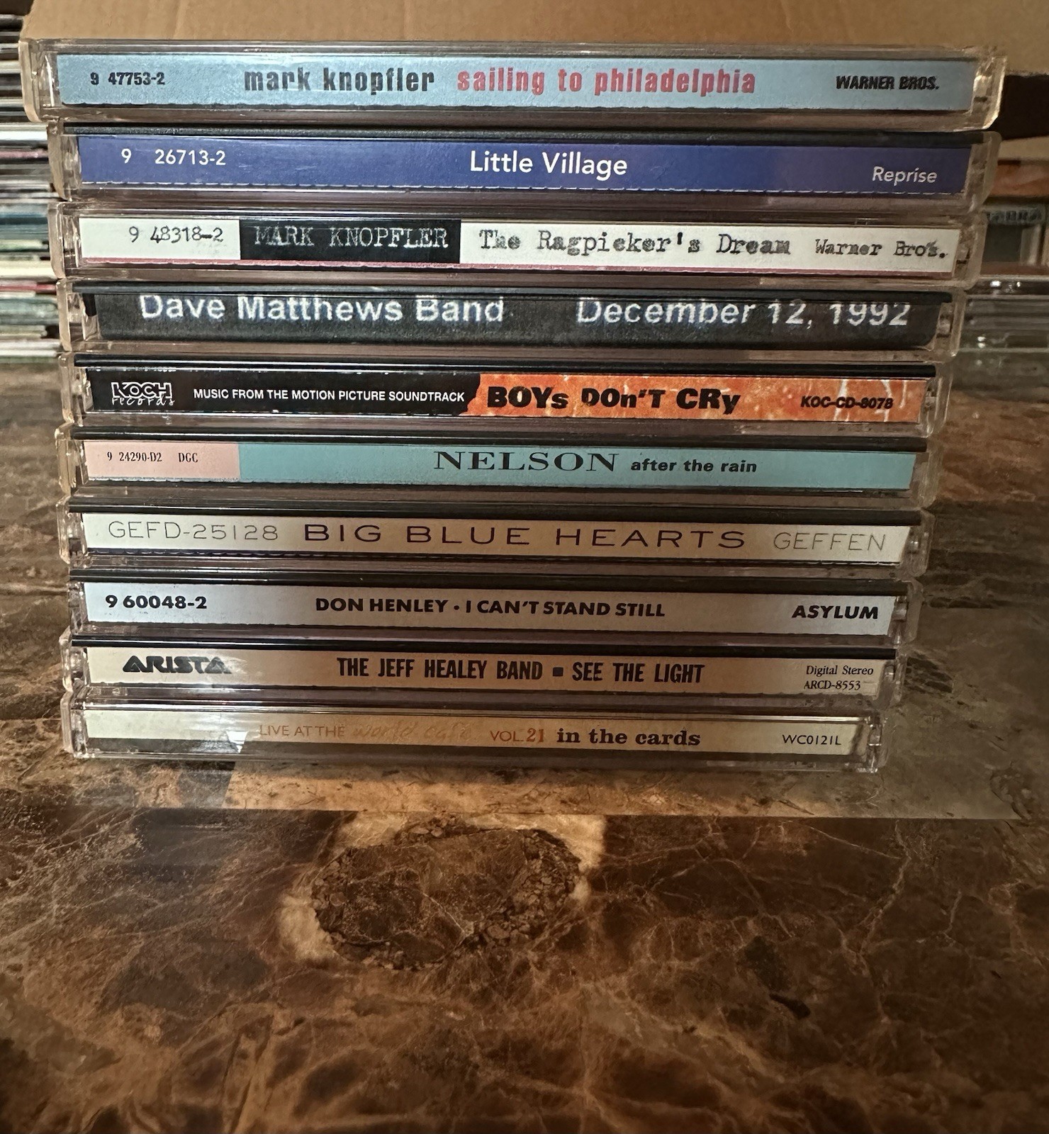 Mixed Cd Lot Of 10 Rock Genre- Dave Matthews Band, Big Blue Hearts, And More