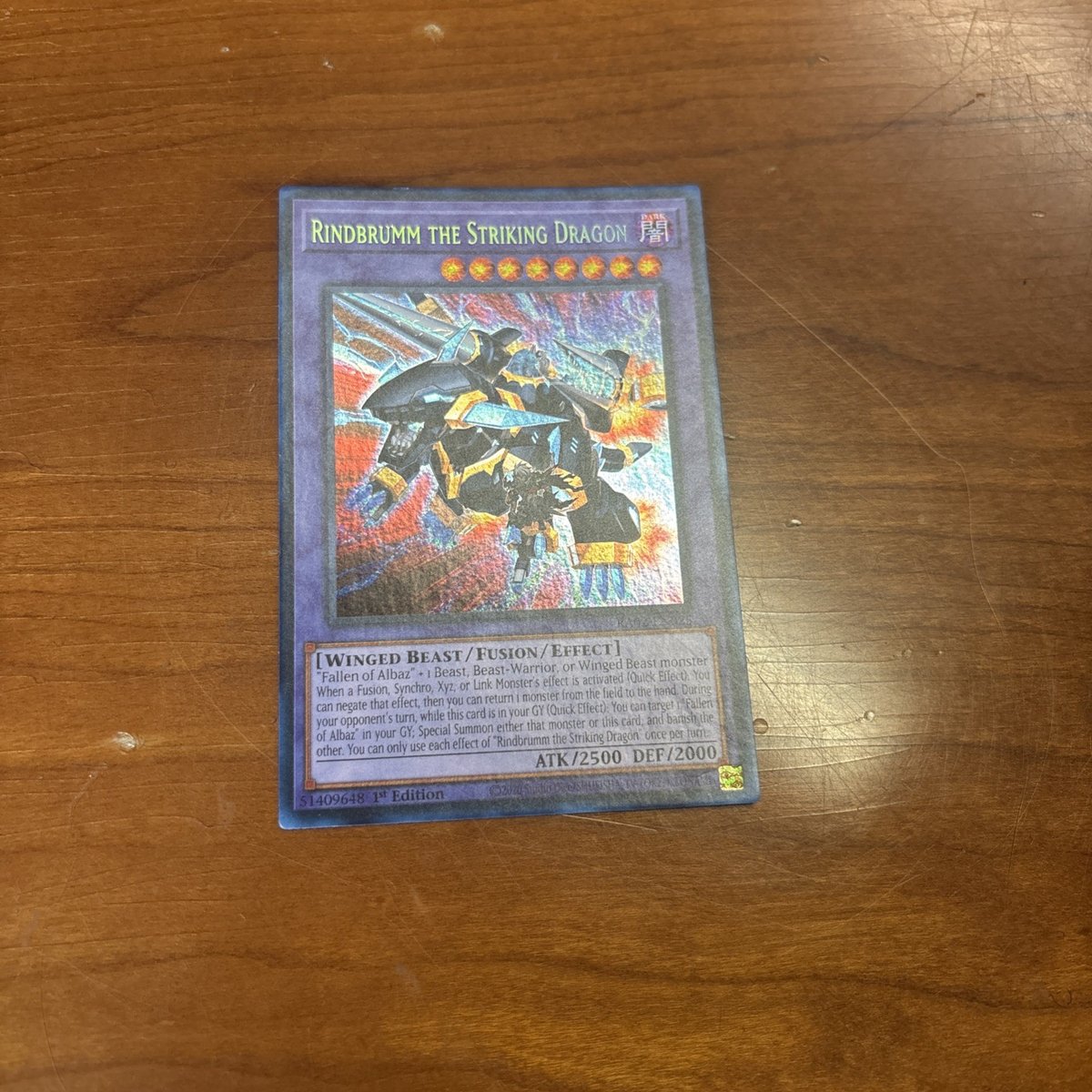  Rindbrumm il Drago Colpente RA02-EN025 - Secret Rare - 1° Edizione - NM