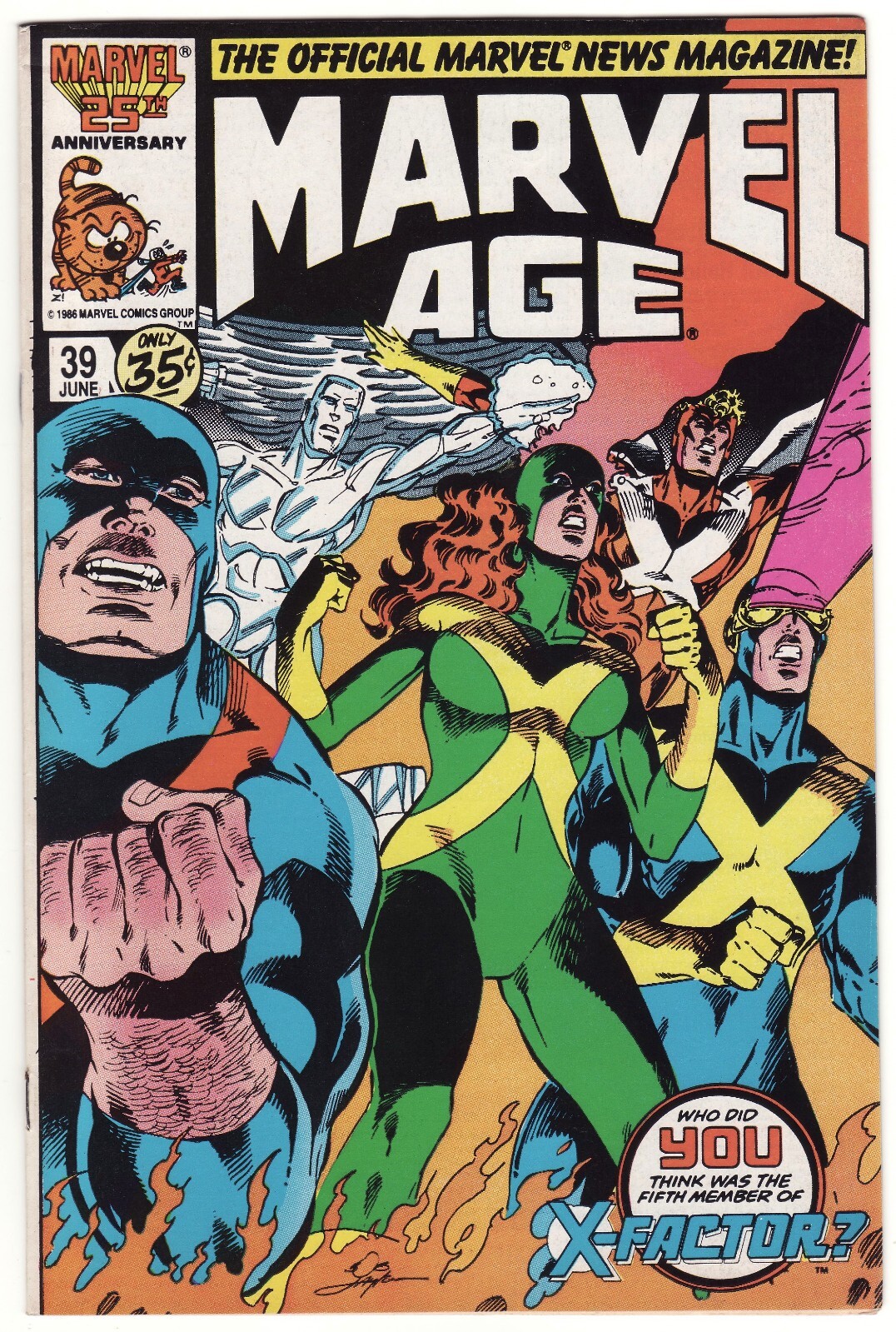 MARVEL AGE - N. 39 - X-Factor - 1986 - The Official Marvel News Magazine!