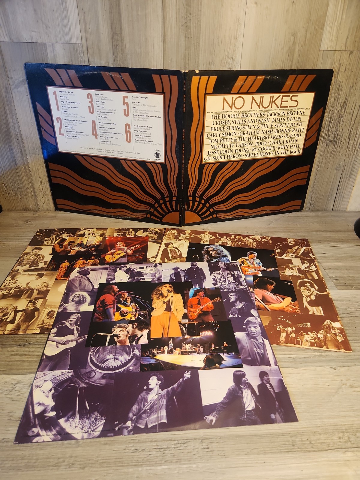 The Doobie Brothers NO NUKES 3xLP Compilation Asylum Records  1979 New York Sep 