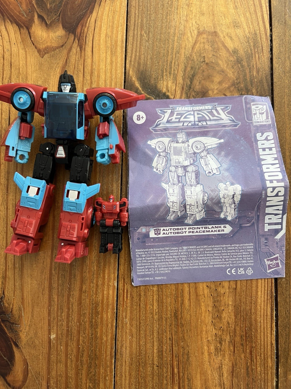 Hasbro Transformers Legacy Autobot Pointblank & Peacemaker con istruzioni