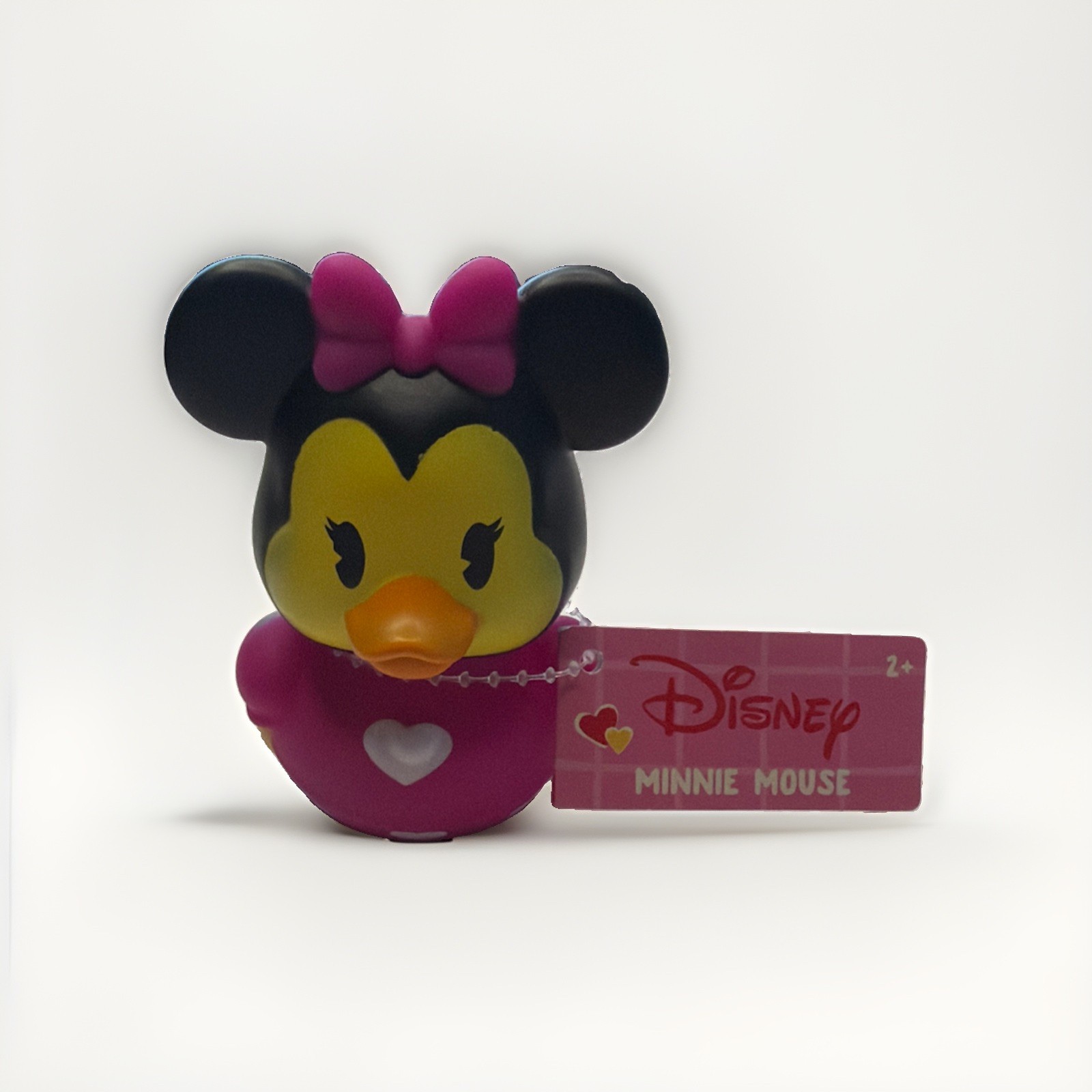 2025 San Valentino Duckalooz Minnie Mouse Anatra di Gomma Disney circa 2,75"