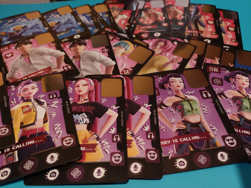 30 cartes K-Pop demon hunters kayou SR