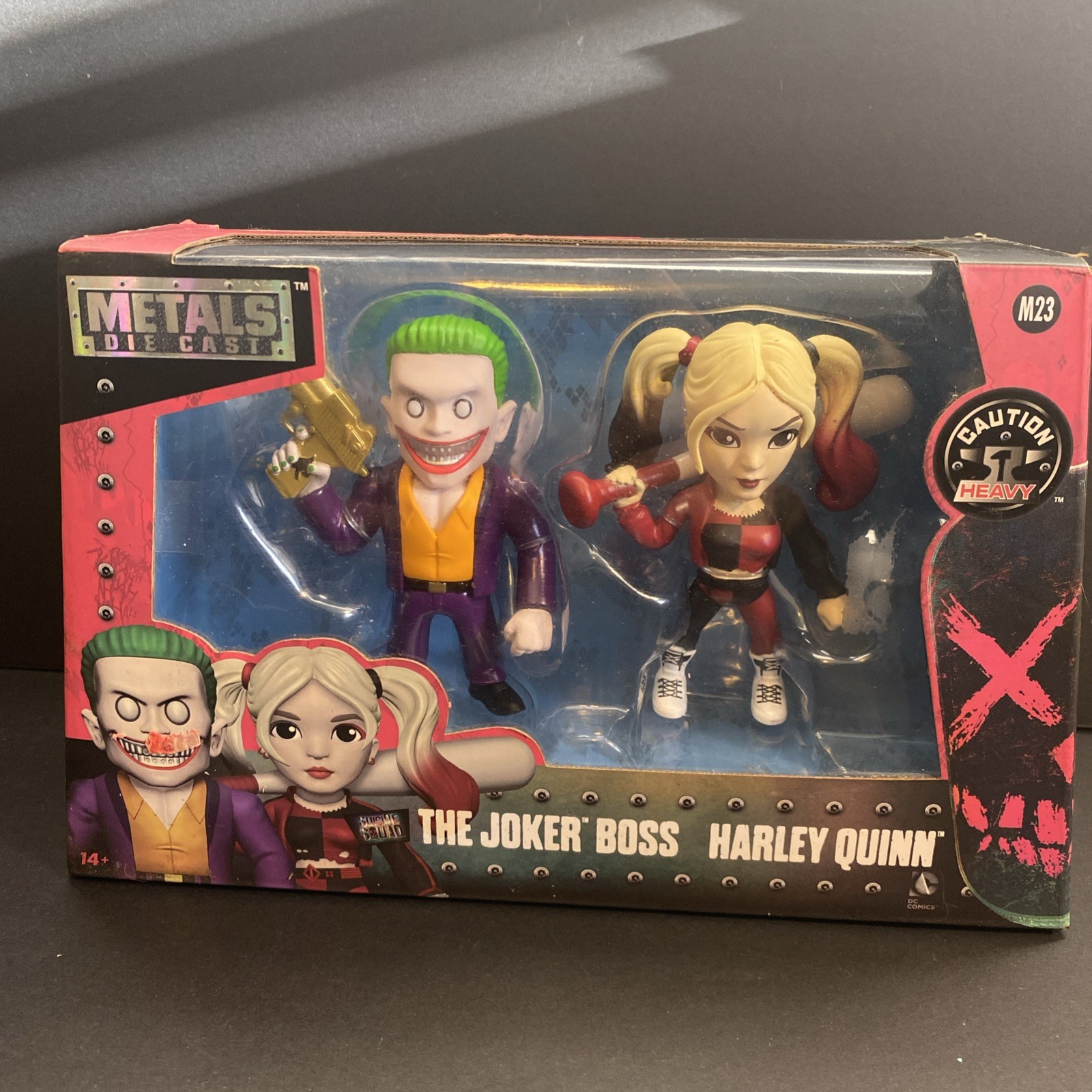 Suicide Squad Movie Twin Pack Joker Boss Harley Quinn M23 4" figure Jada 97571