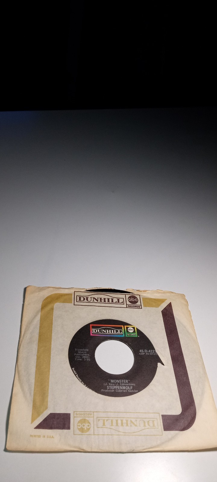 Steppenwolf - "Monster" 45 Record 1969 Original