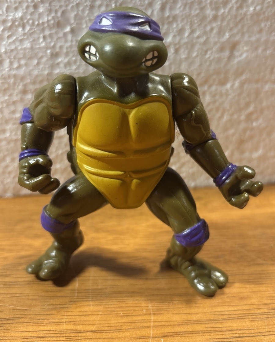 Tmnt Toon Donatello Figurina Originale 1992 Tartarughe Ninja Don Wacky Spin Bandana 