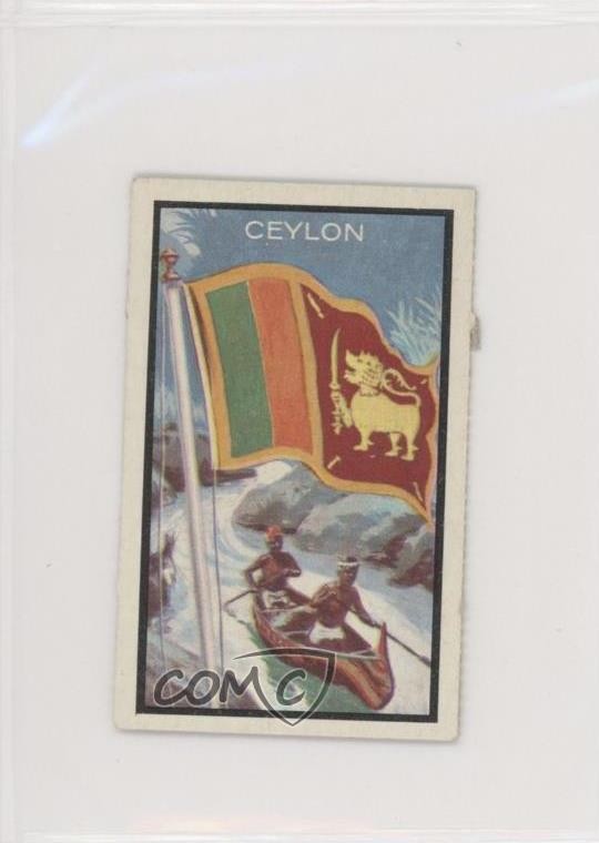 1963 Topps Midgee Bandiere Sri Lanka Ceylon #13 2p6