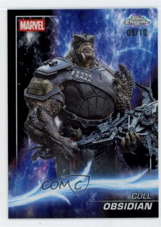 2025 Topps Chrome Marvel Studios Black Refractor 5/10 Cull Obsidian #87 1tn7
