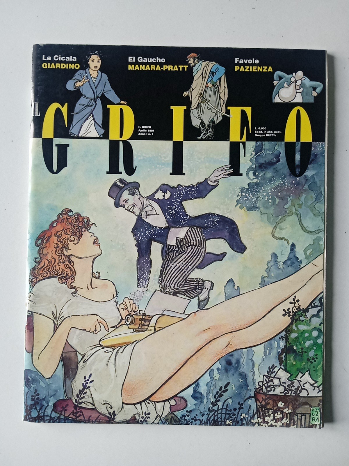 Il Grifo, Anno 1, Numero 1, 1991. Pazienza, Manara, Pratt, Crepax...