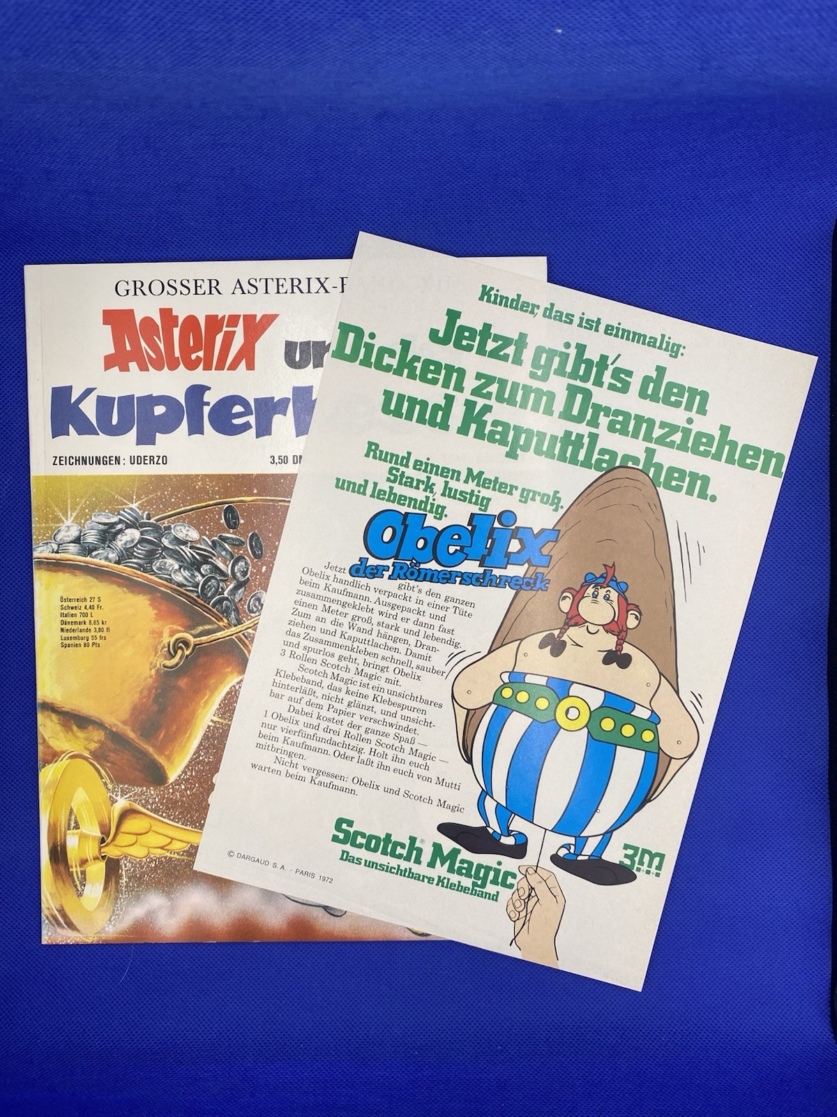 Asterix n.13 (XIII) con supplemento Obelix Hampelmann - SC 1° edizione - Z0-1/1