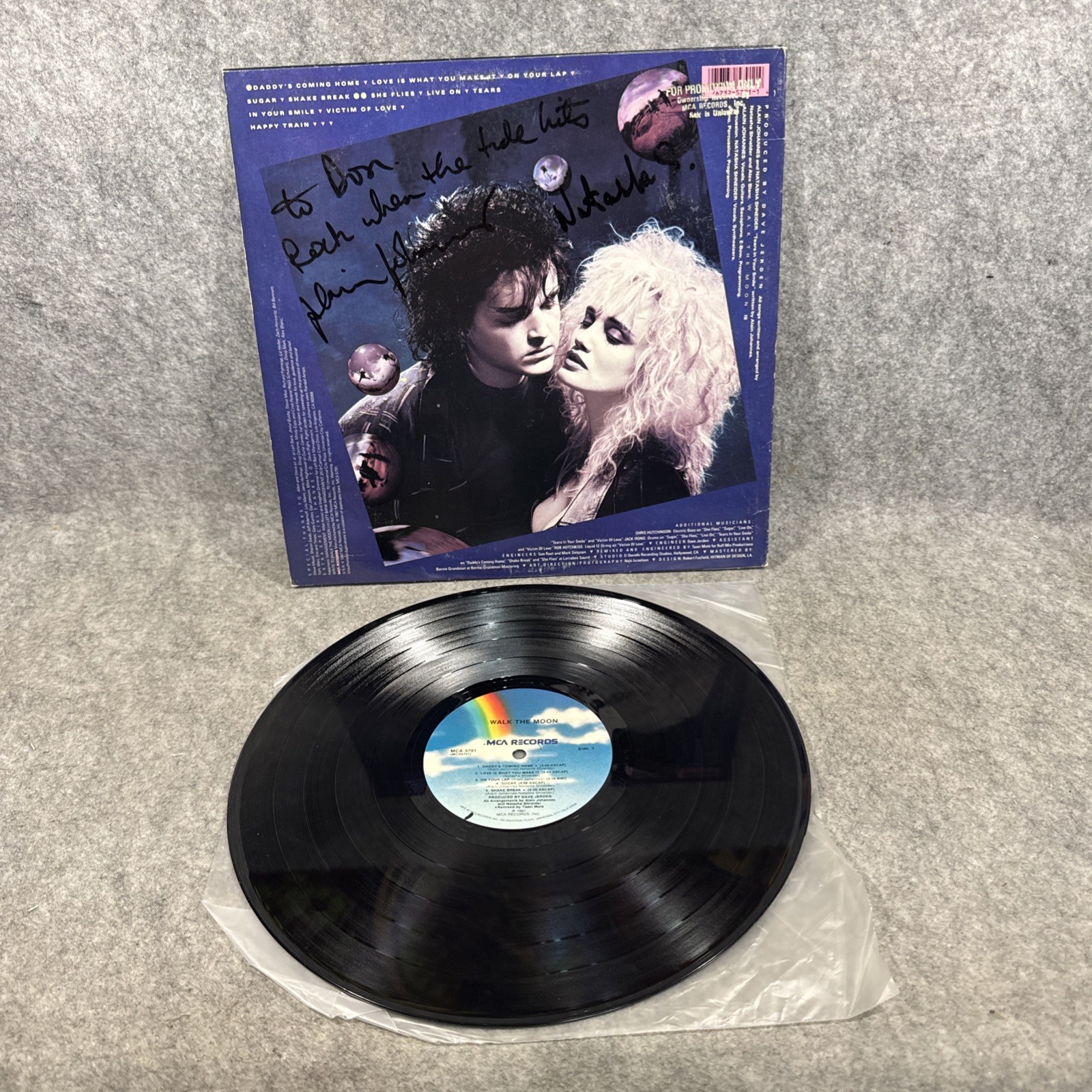 SIGNED 🔴 WALK THE MOON s/t Self Titled Vinyl LP 1987 MCA5791 RARE