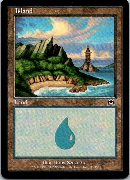 Lot of 5 MTG Magic The Gathering Island Land Onslaught See Scans 