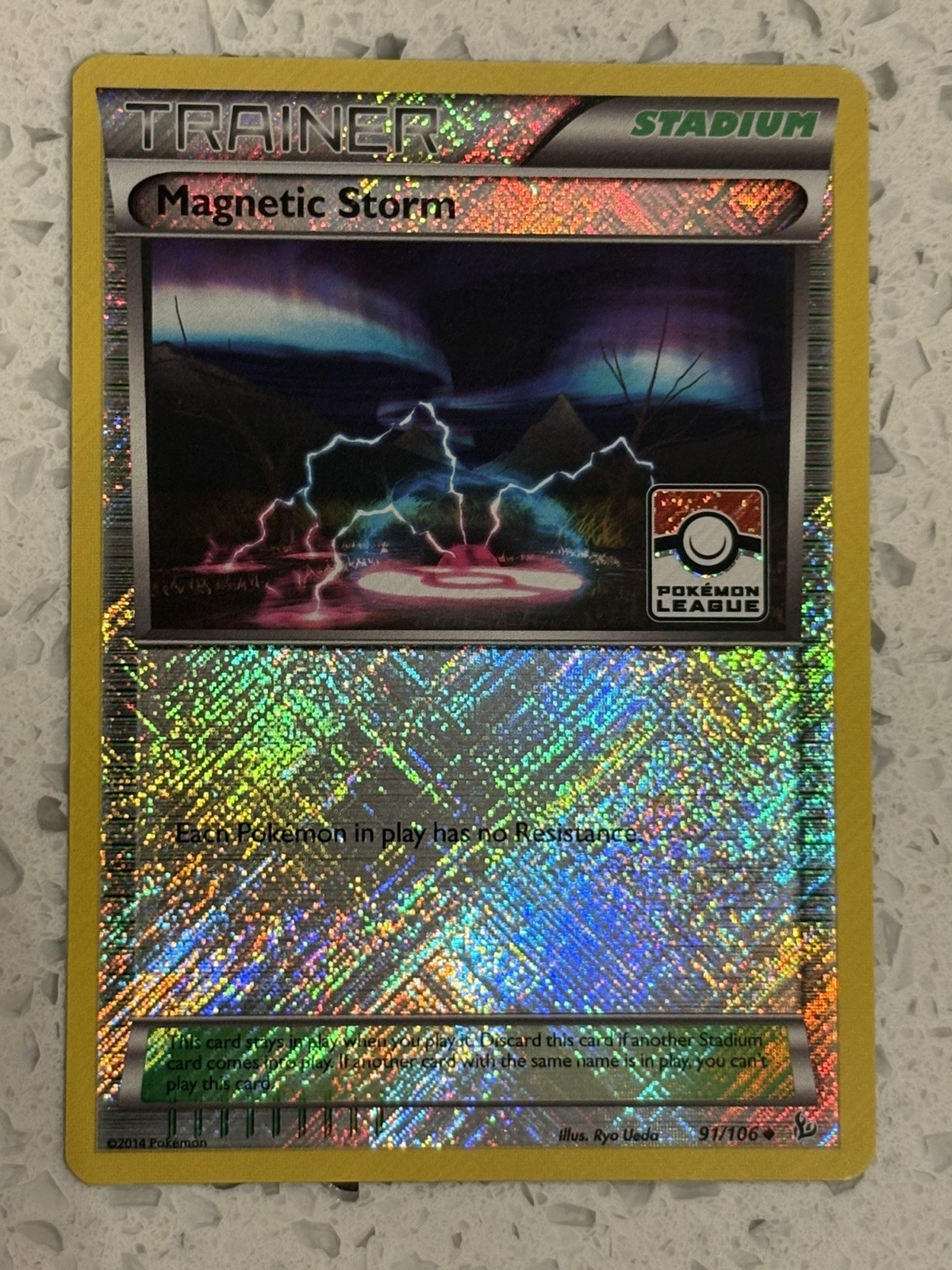 Carte Magnetic Storm 91/106 Holo League & Championship Pokemon Reverse Holo LP