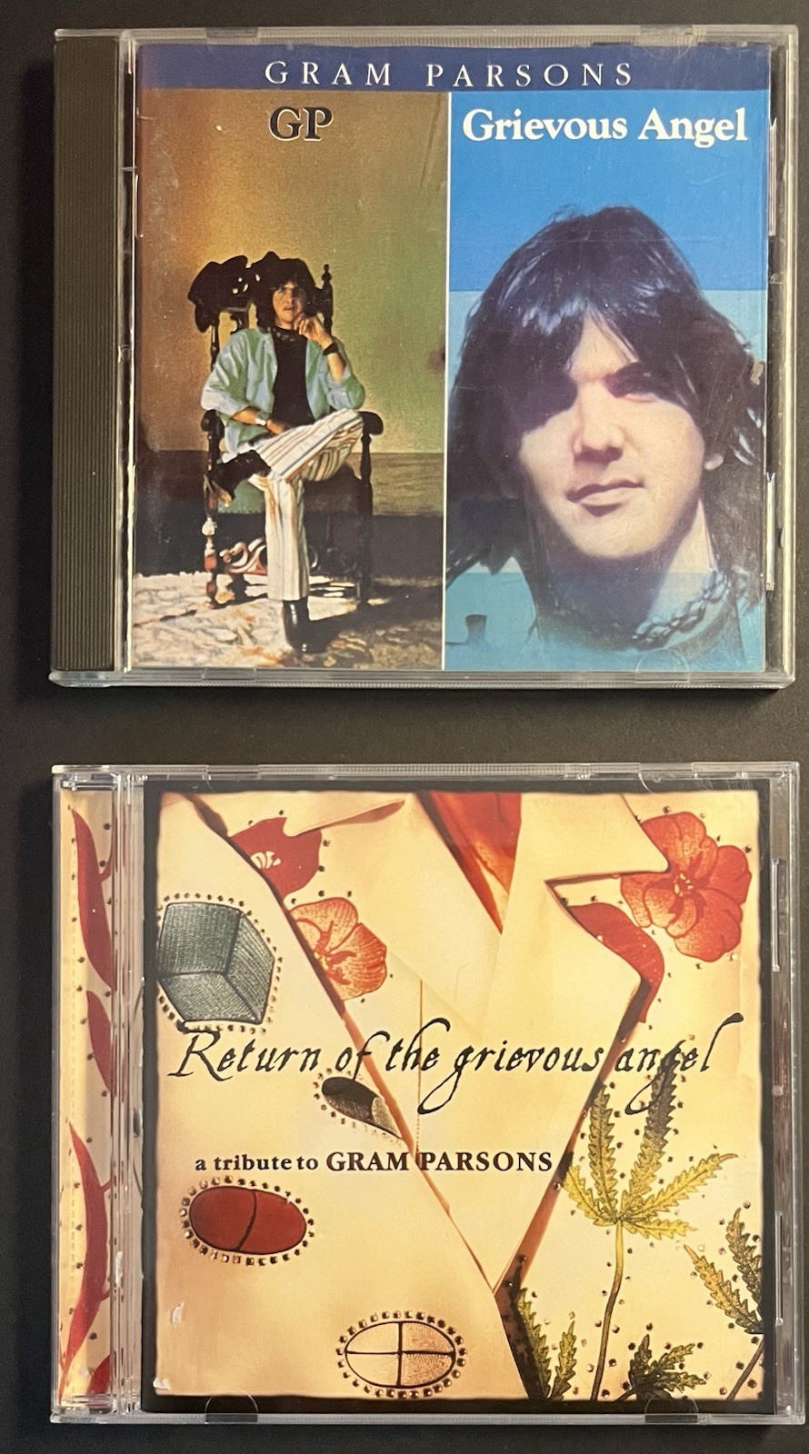 Gram Parsons 2 CD Set GP Grievous Angel + Tribute Emmylou Harris Costello Wilco
